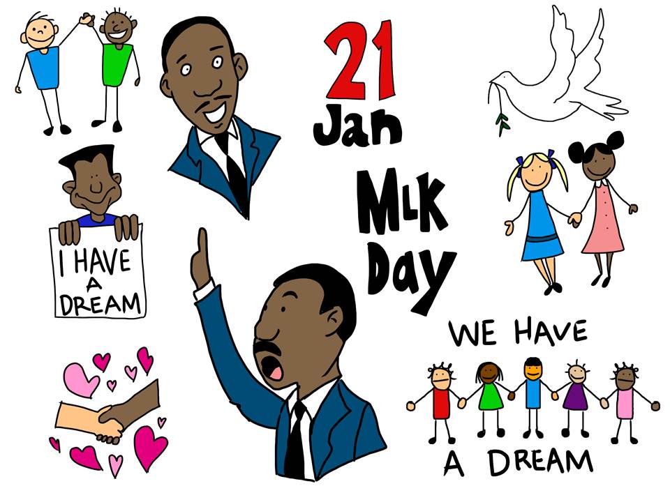 Martin Luther King Junior Cli - Mlk Clip Art