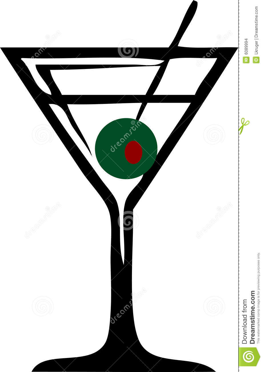 Martini glass martini clip ar