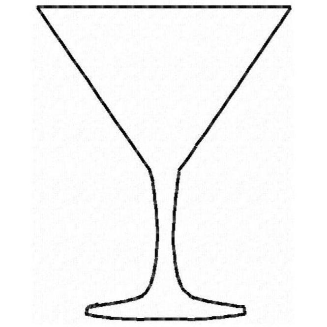 cocktail glass illustration; 