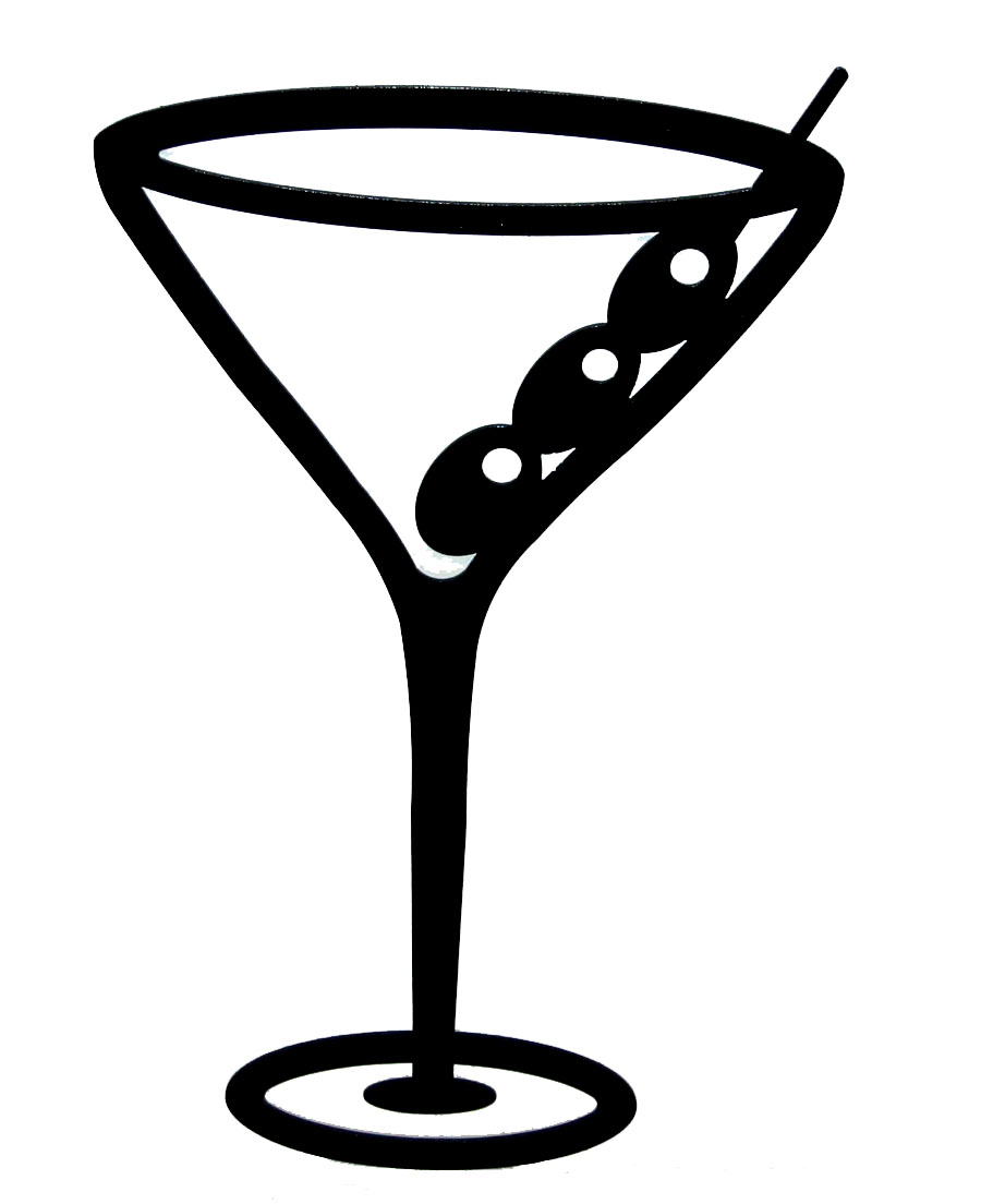 Martini Glass Clipart #1