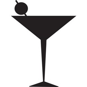 Cocktail Wedding Clipart .