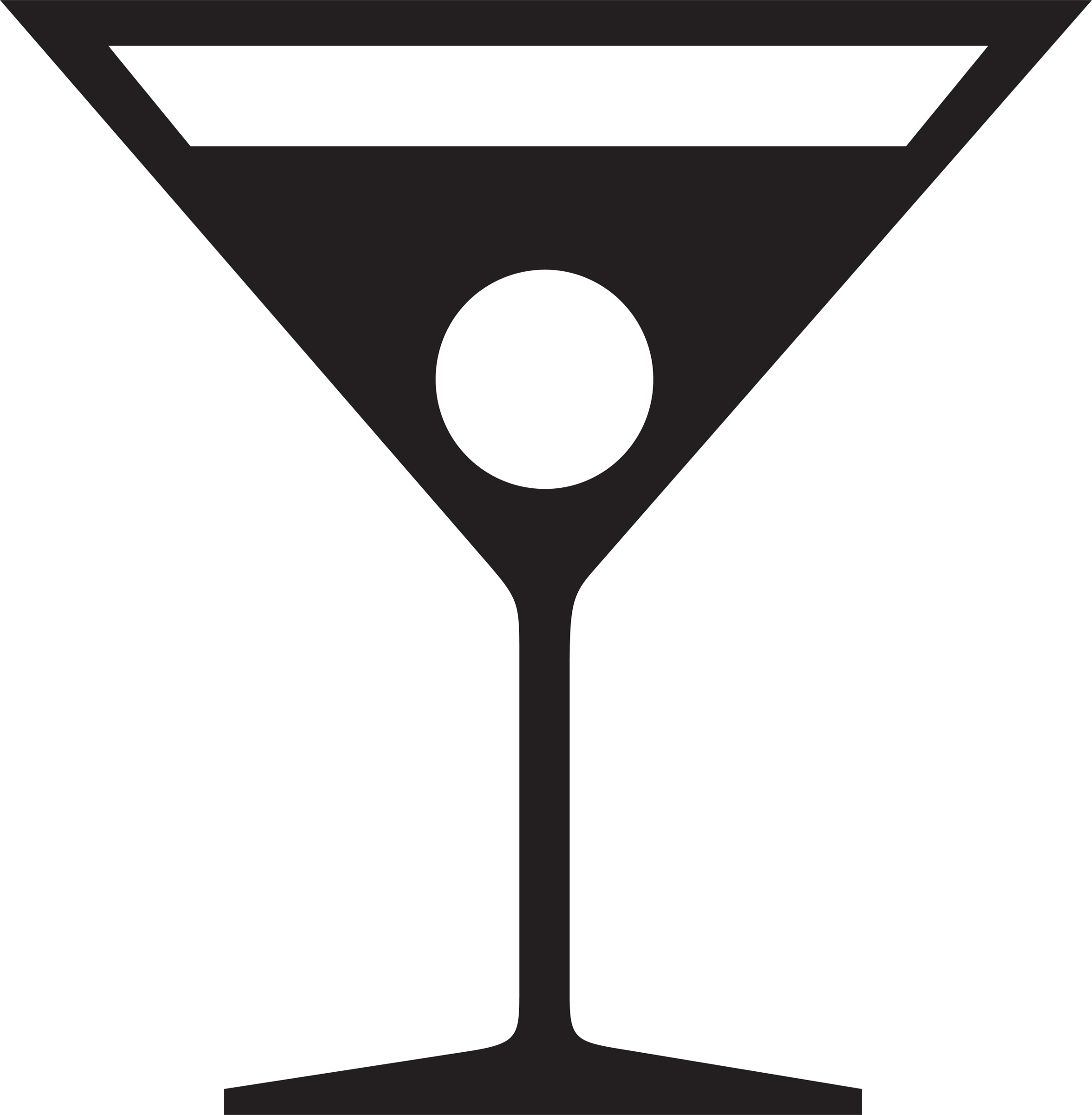 Martini glass cocktail glass  - Martini Glass Clip Art