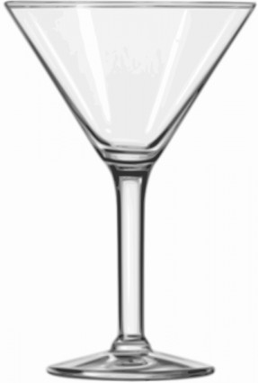 Martini glass cocktail glass  - Glass Clip Art