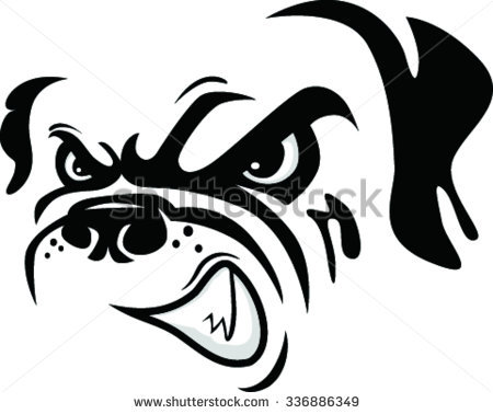 Mascot Head of bulldog