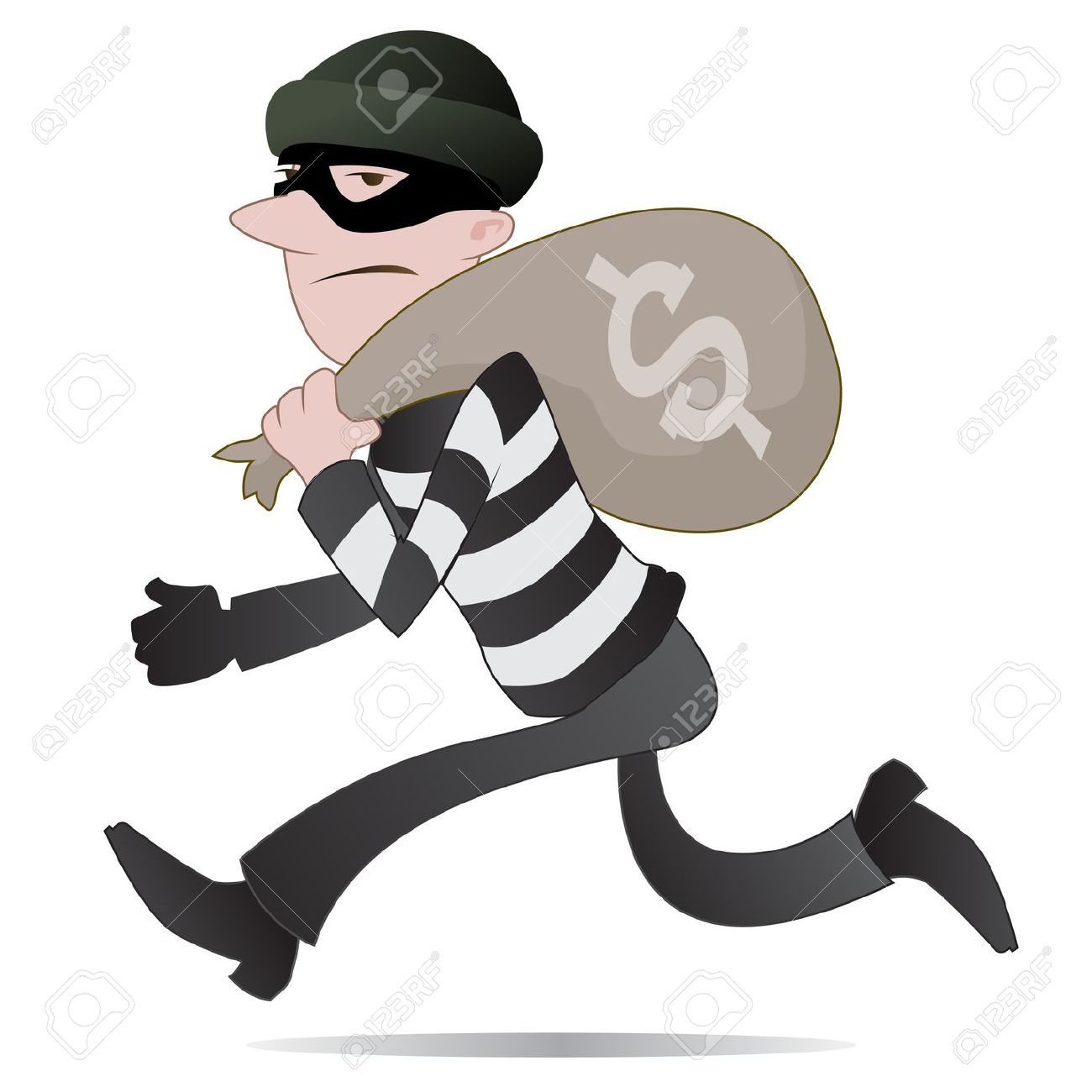 Robber thief clipart free dow
