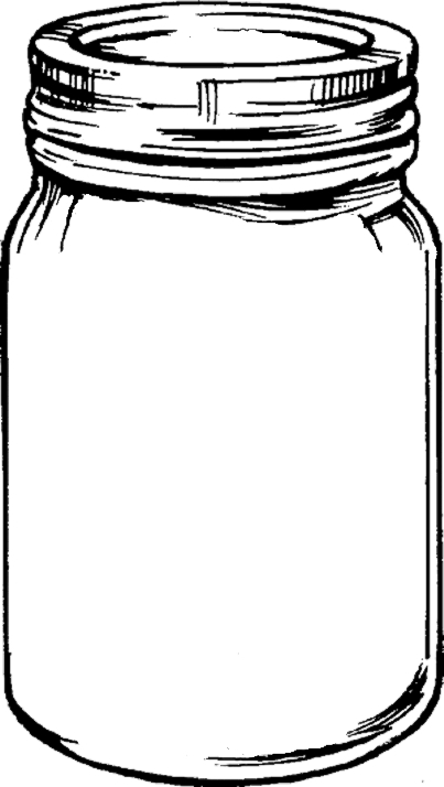 Free Mason jar Template