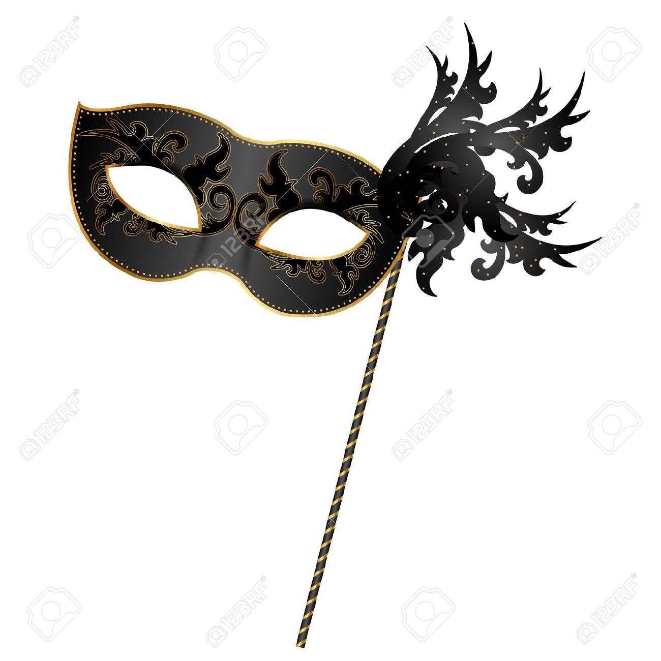 masquerade mask: illustration .