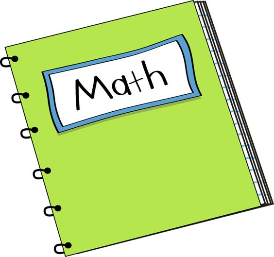 Math Notebook Clip Art - Math Notebook Vector Image