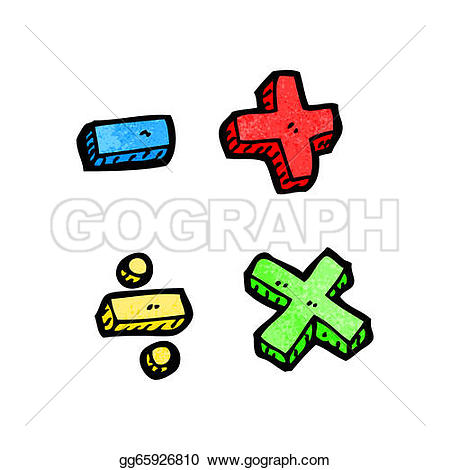 math symbols u0026middot; cartoon math symbols