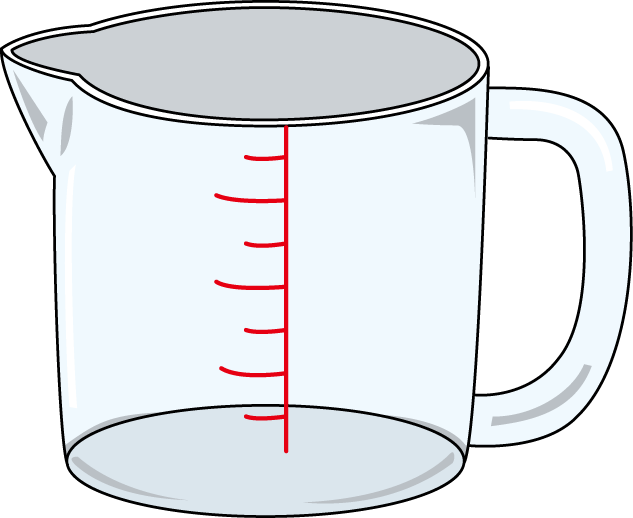 Clip Art: Measuring Cups: One