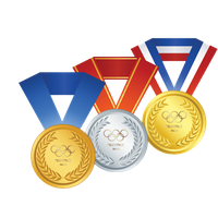 Gold medal Silver medal Clip 
