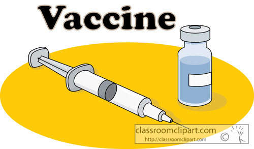 Medical Vaccine Vial Syringe  - Vaccine Clipart