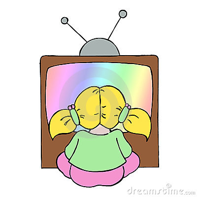 Kids Watch Tv Clipart All The