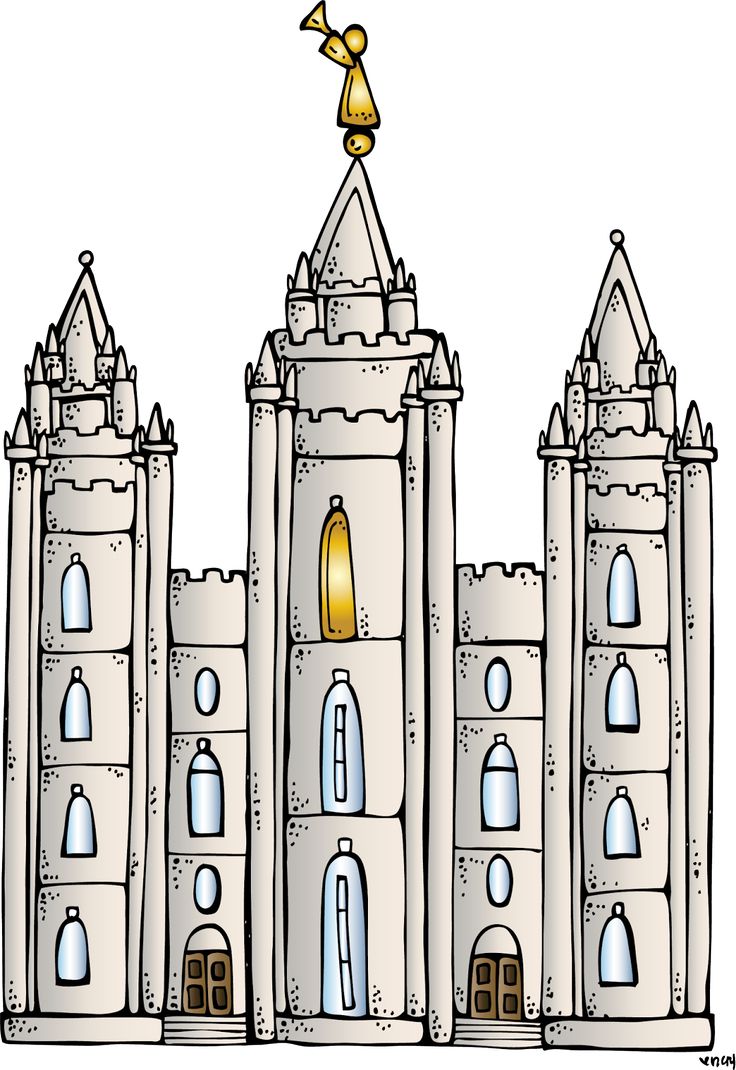 Melonheadz LDS illustrating: I Love to see the temple coloring page, and Salt Lake