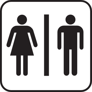 Men Women Bathroom Clip Art - Clip Art Bathroom