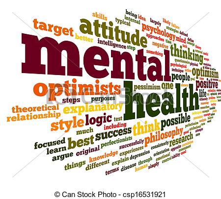 ... Mental health in word tag cloud - Mental health concept in.