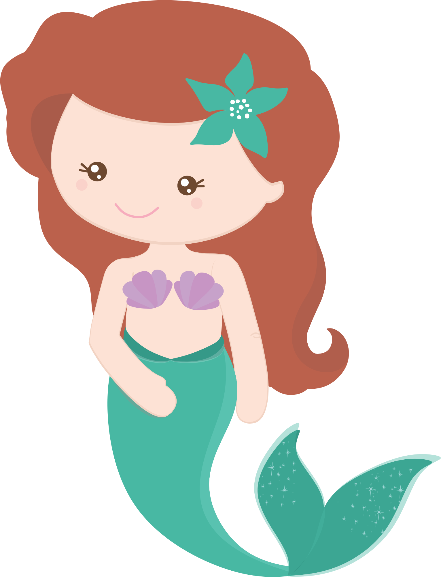 Cute Mermaid Clipart