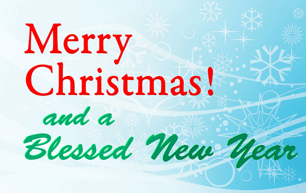 Merry Christmas And A Happy New Year Free Christian Clip Art Image