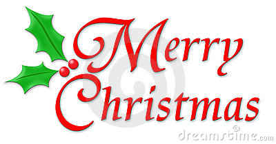 Merry Christmas Clipart Words