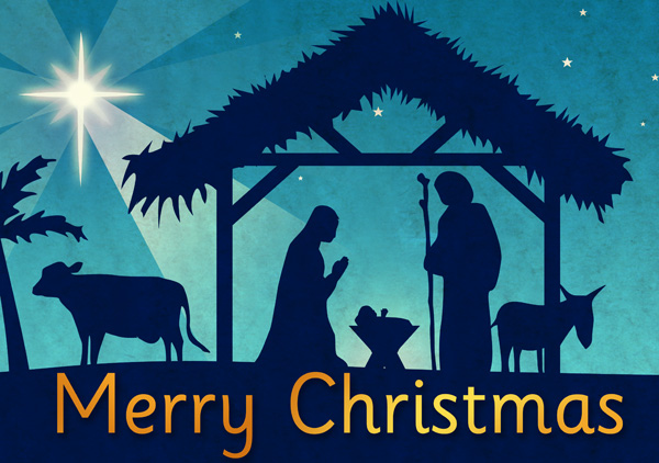 Merry Christmas Religious Cli - Merry Christmas Religious Clip Art