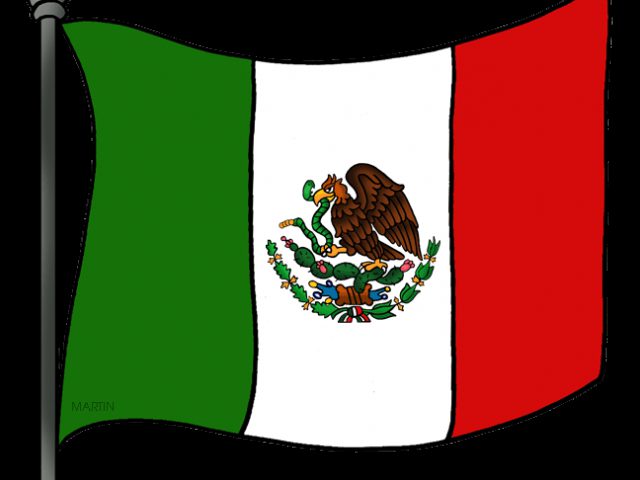 Mexico flag clipart - free do