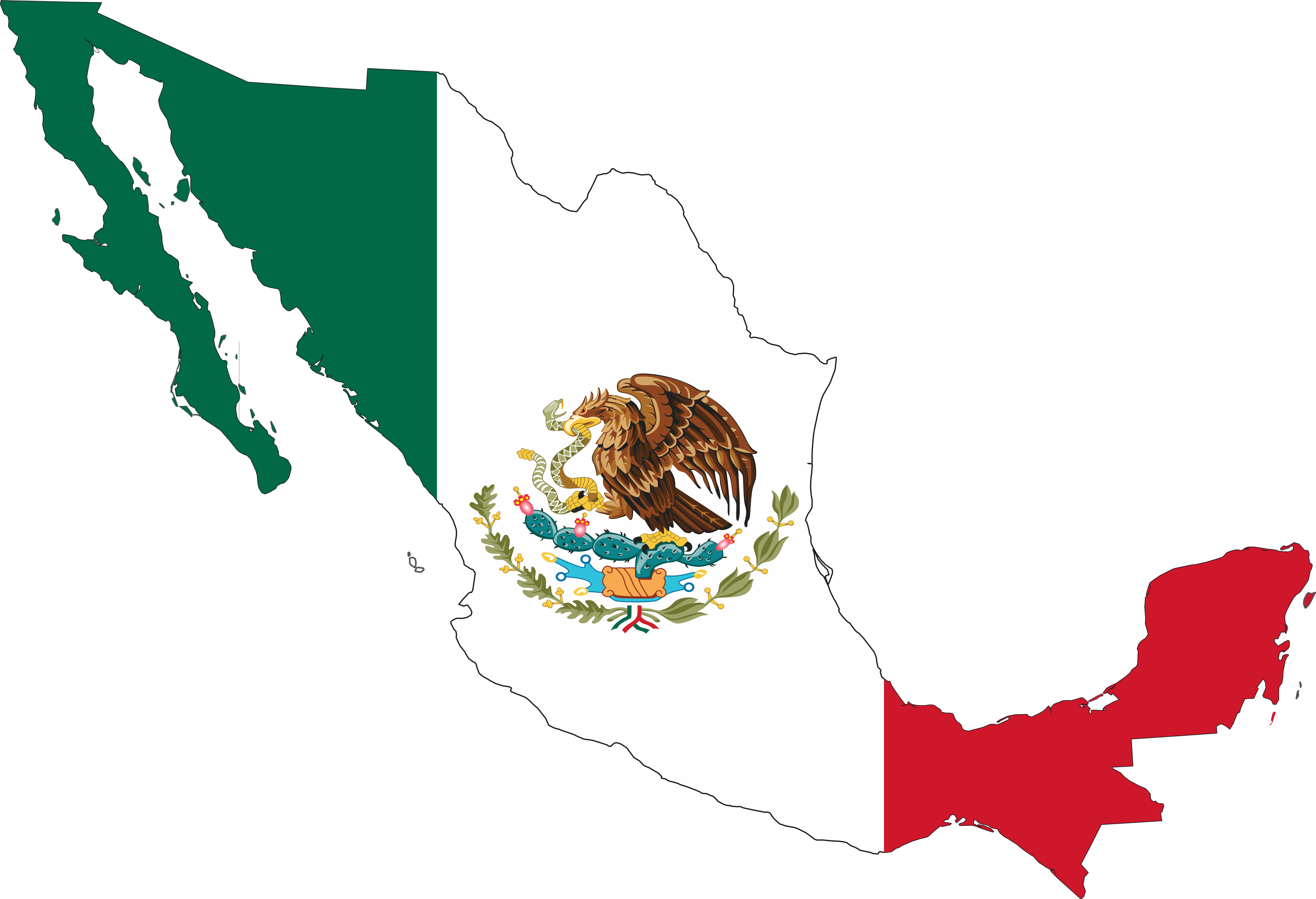 Mexican Flag Clip Art - Mexico Flag Clip Art