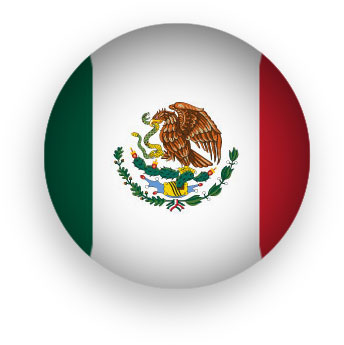 Mexican Flag round - Mexican Flag Clipart