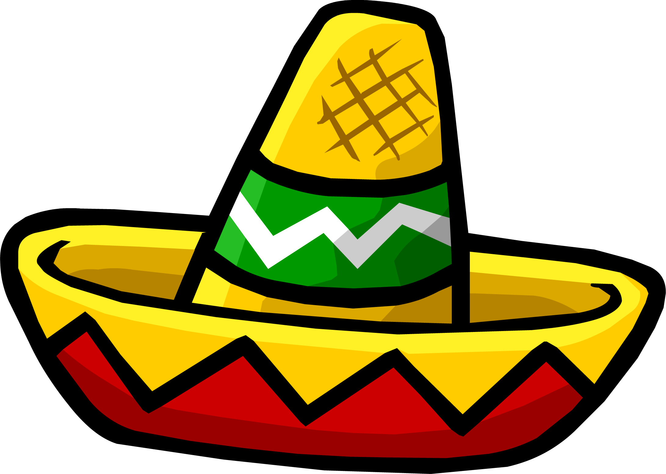 Mexican Sombrero Transparent  - Sombrero Clipart