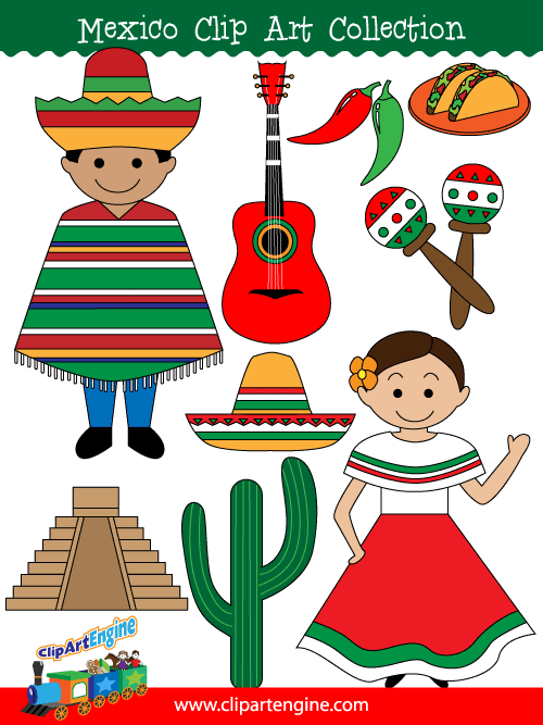 Mexican Woman Cooking Clipart