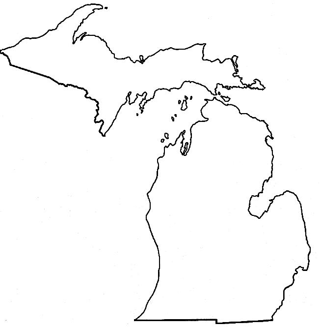 Michigan Silhouette Clip Art 