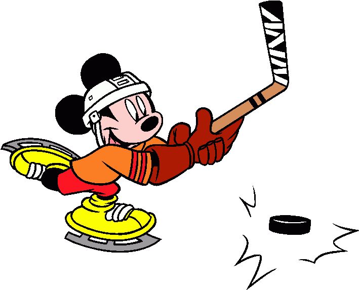 Mickey Hockey, Mouse Hockey,  - Hockey Clip Art