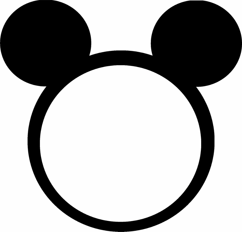 Mickey Mouse Outline Clipart 
