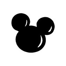Mickey Mouse Head Silhouette - Mickey Mouse Silhouette Clip Art