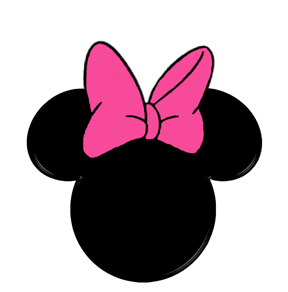 Mickey Mouse Head Stencil Cli - Minnie Mouse Ears Clip Art