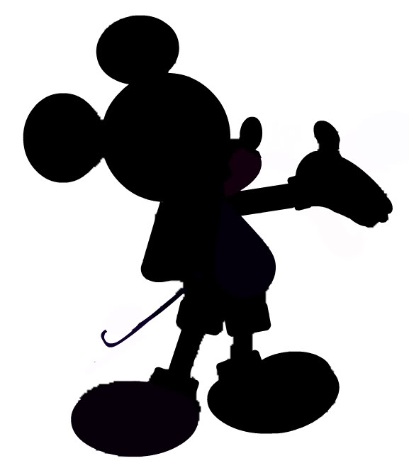Mickey Silhouette - Mickey Mouse Silhouette Clip Art