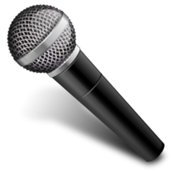 Pink microphone clipart