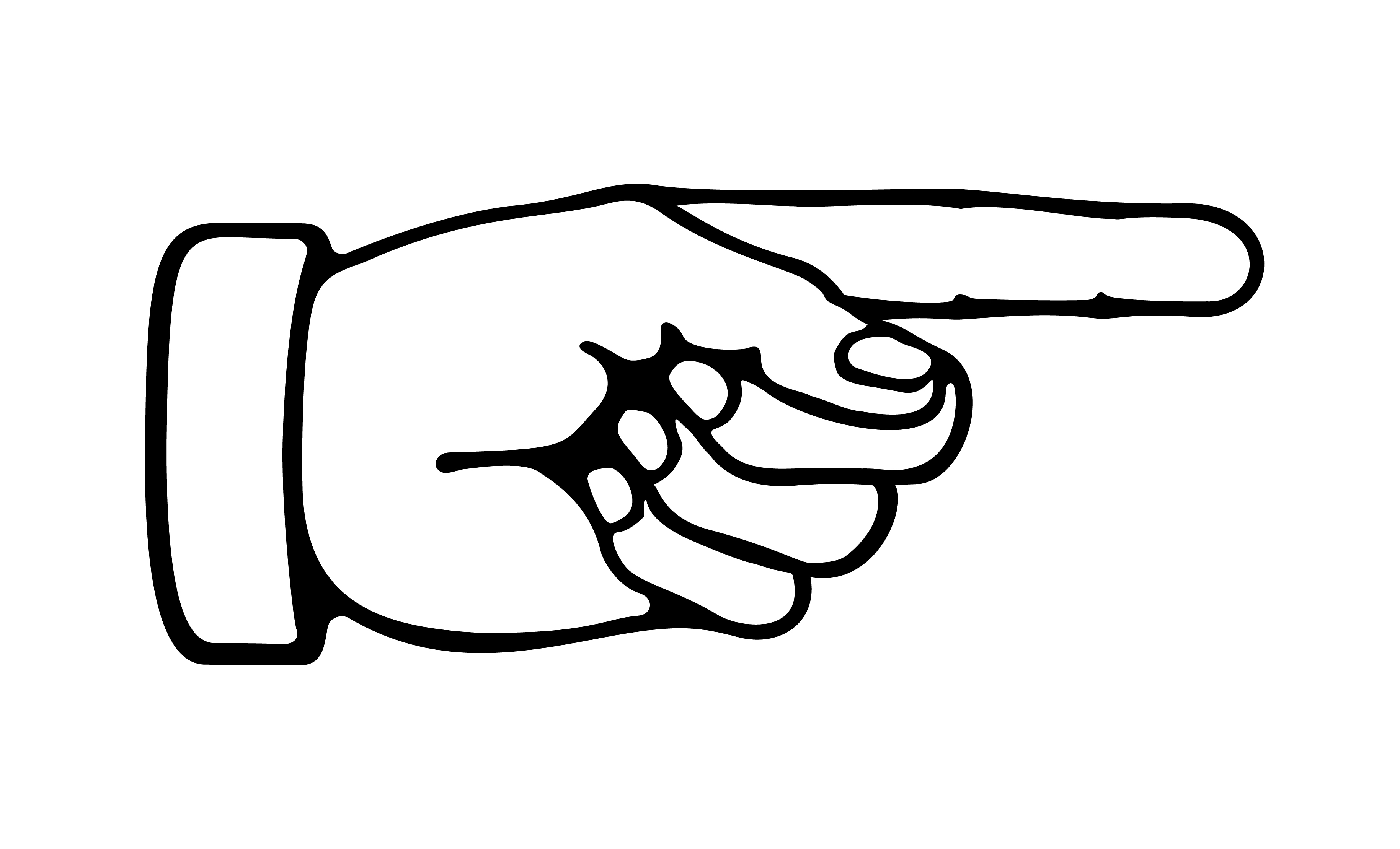 Double Hand Pointing Clipart 