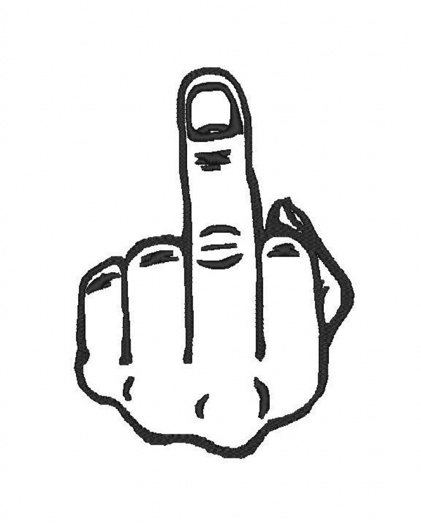 Middle finger clipart cliparts