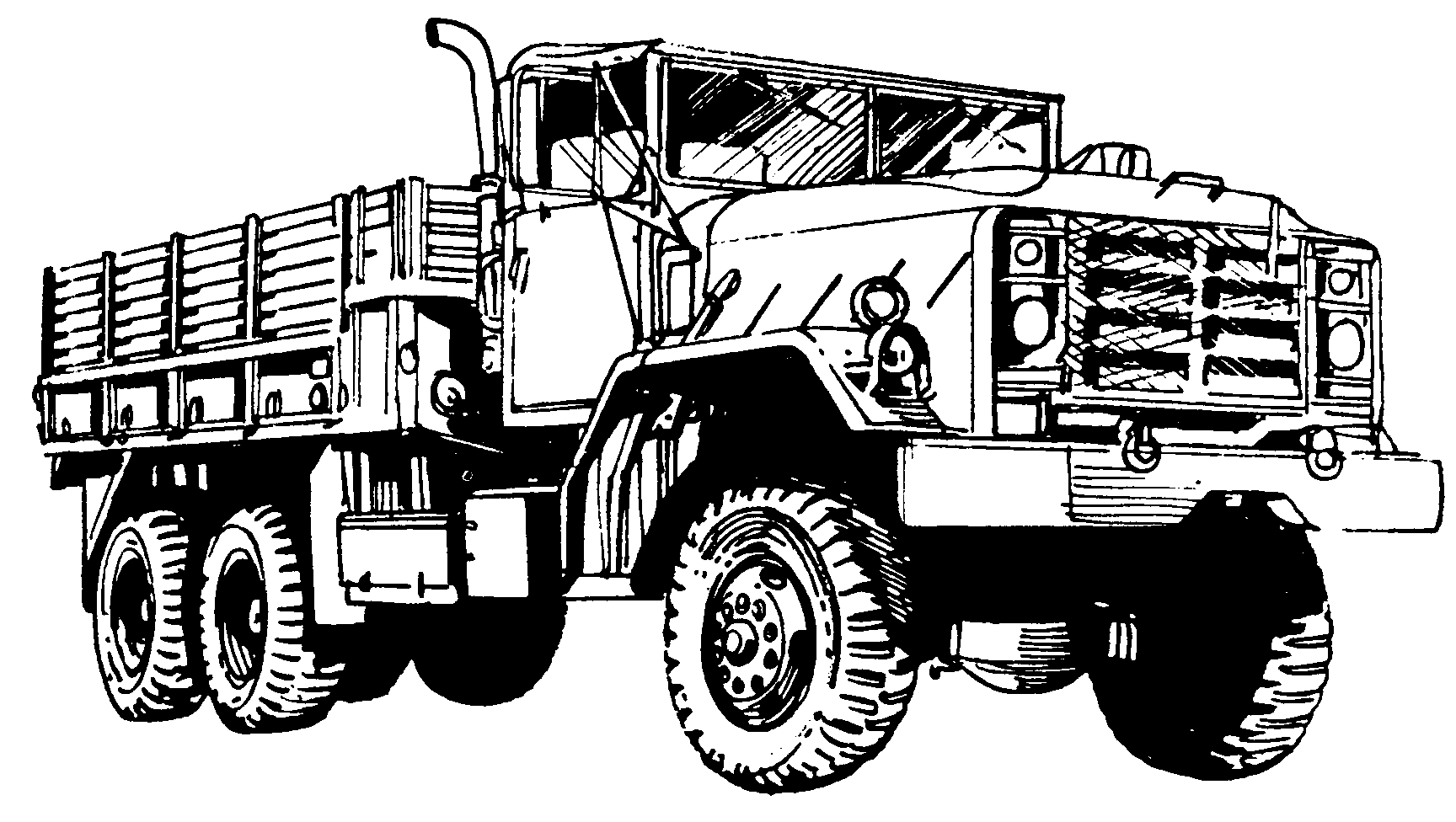 Military 5 Ton Truck Clip Art ...