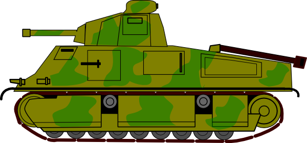 Military Tank clip art - vector clip art online, royalty free