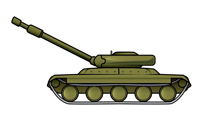 Clipart of a Green Military T
