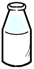 milk bottle clipart