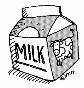milk carton clipart black and white