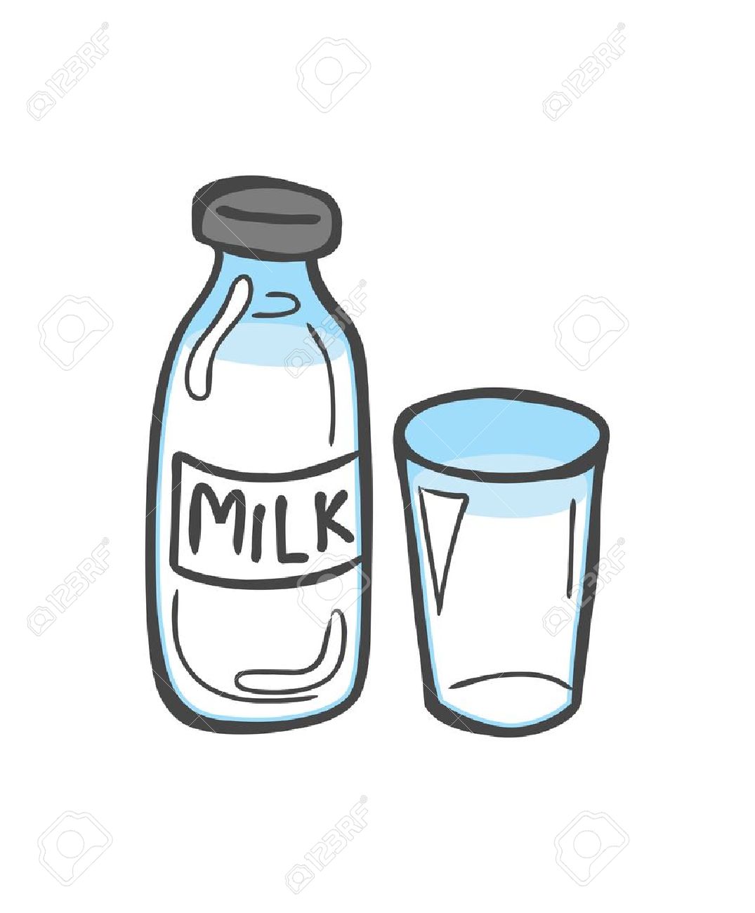 milk bottle , bottle of milk .