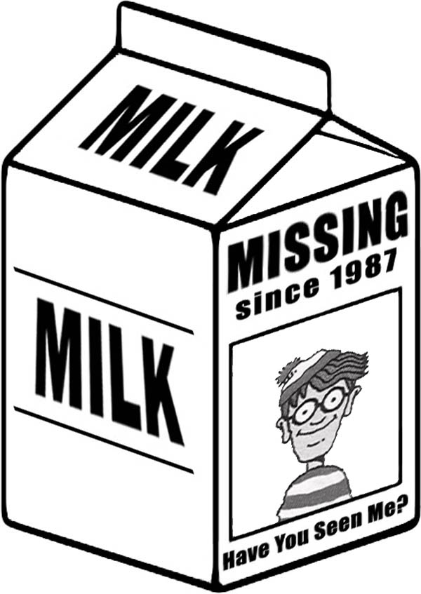 Milk Coloring Pages .