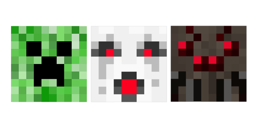 Minecraft Steve Clipart Creeper Ghast Spider Oh My