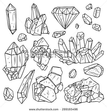 Mineral Crystal Stock Vectors u0026 Vector Clip Art | Shutterstock