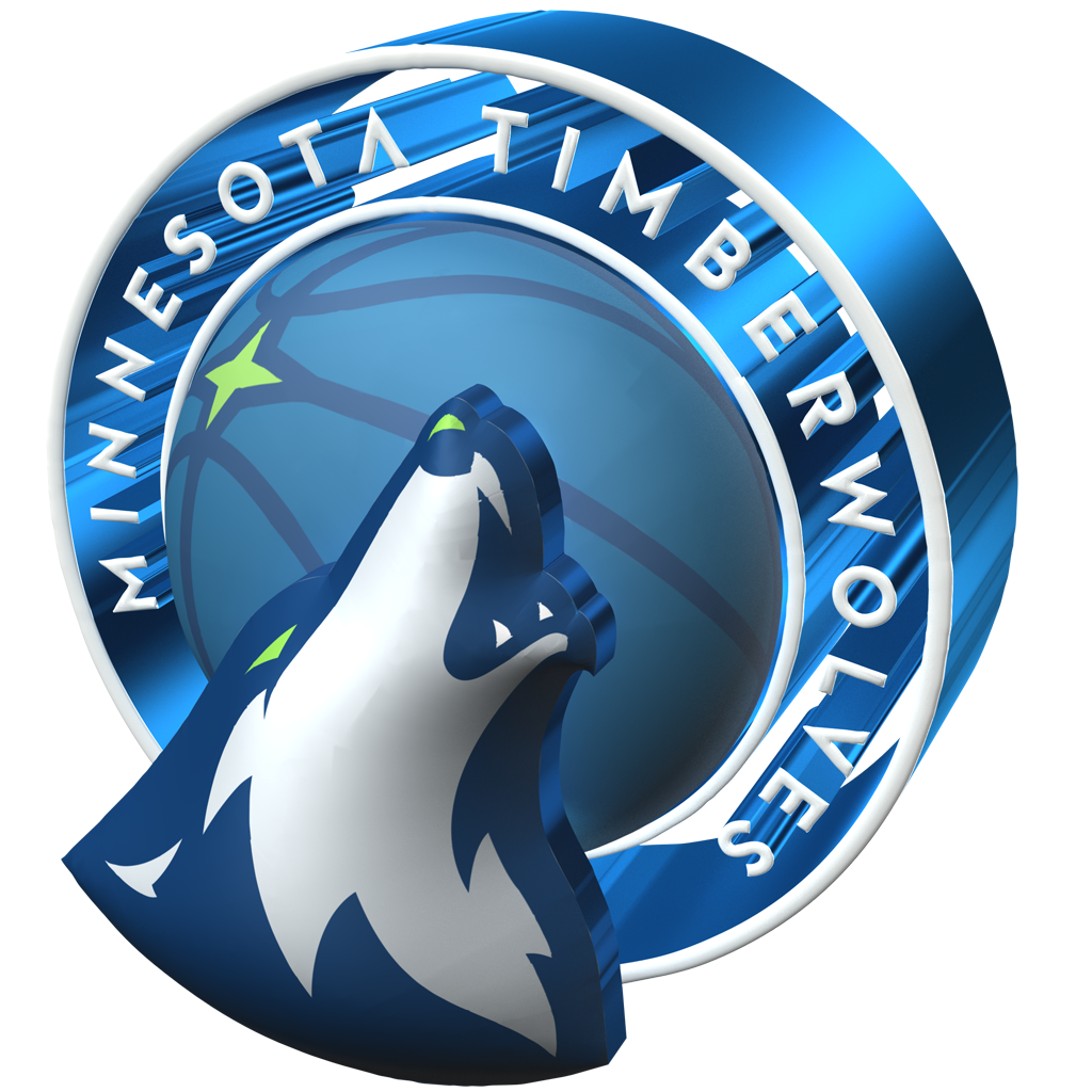 Minnesota Timberwolves 2017-2018 3D Logo (Alternate)
