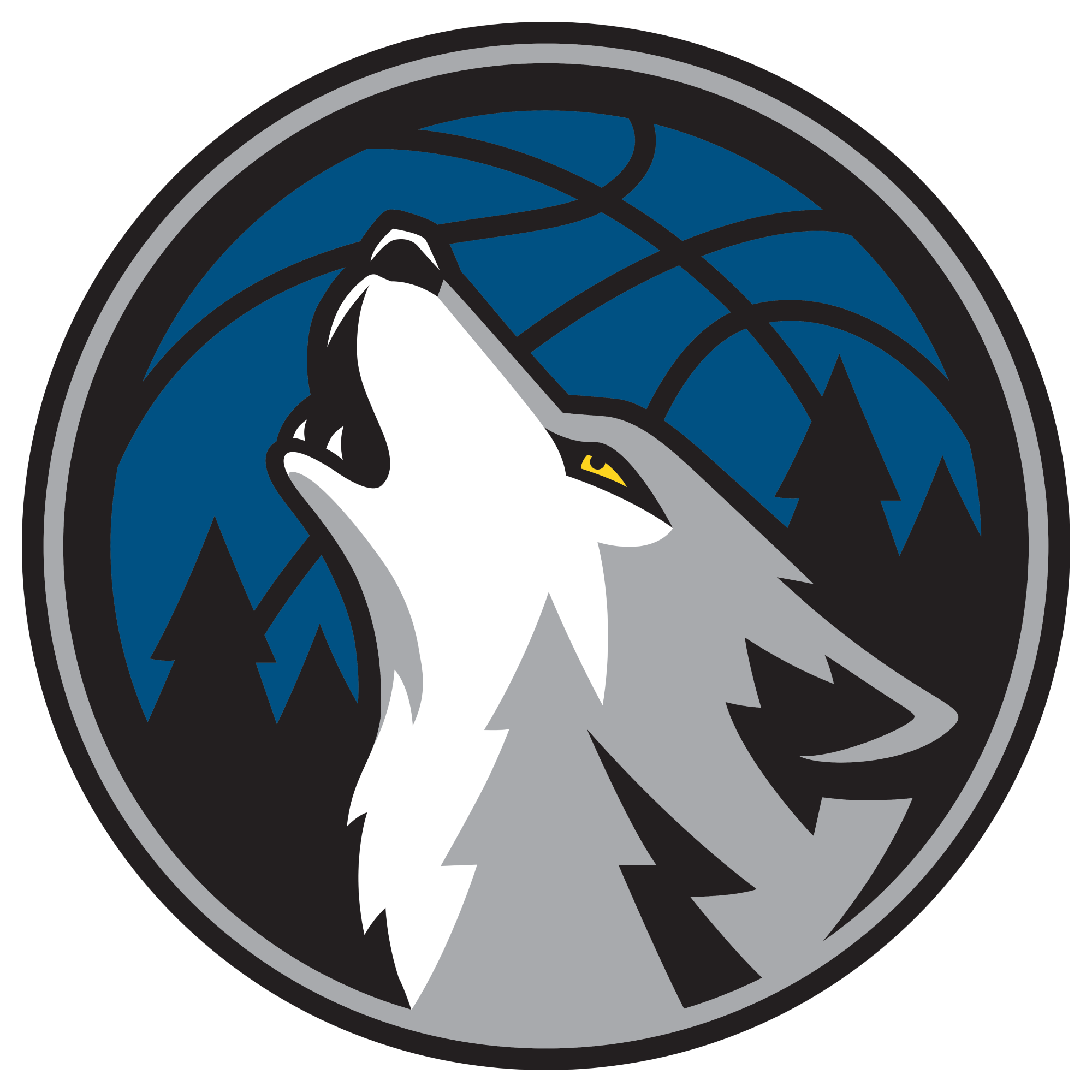 Minnesota Timberwolves officially unveil new logo -  SBNation clipartlook.comclockmenumore-arrow : The Wolves showed