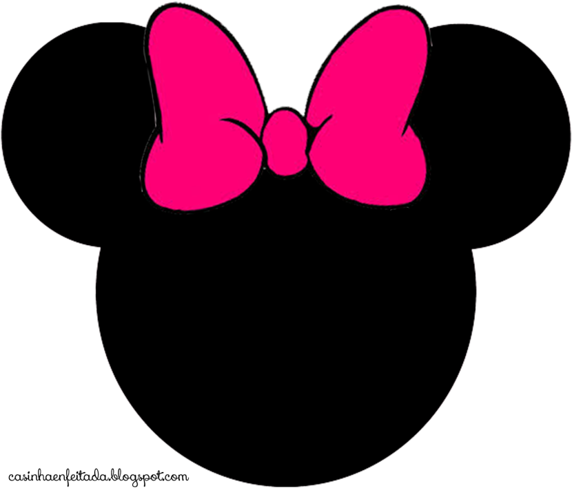Minnie mouse head 3 cliparts